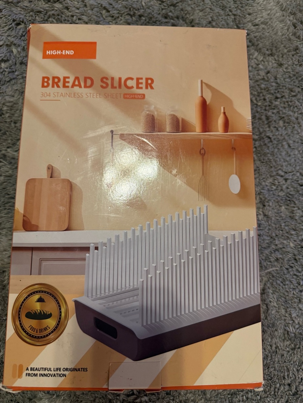High-End Bread Slicer Organizer - Gray